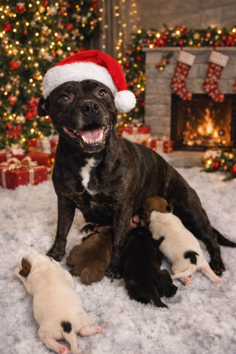 Chiot Staffordshire Bull Terrier of the stafford black panther